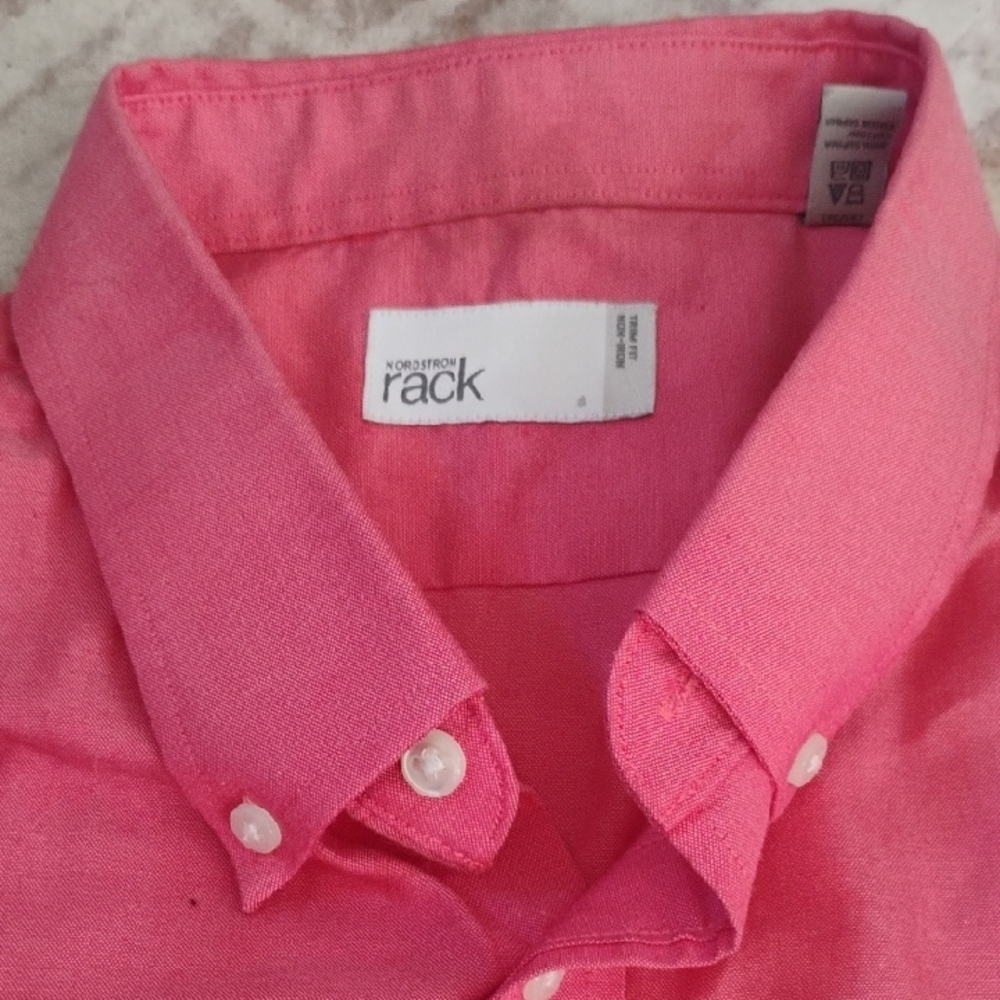 Nordstrom Men's Vibrant Pink Casual Shirt
